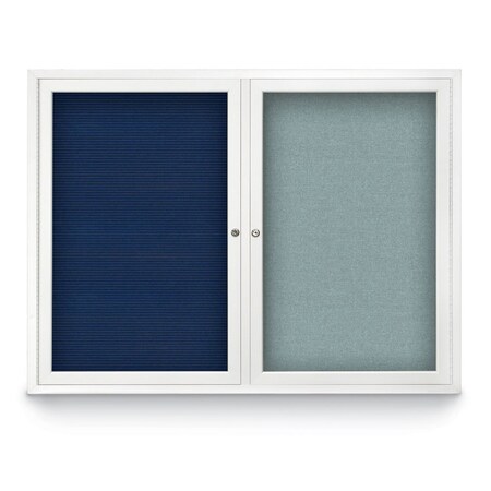United Visual Products Corkboard, Pearl/White, 18" x 24" UV429H-WHITE-PEARL